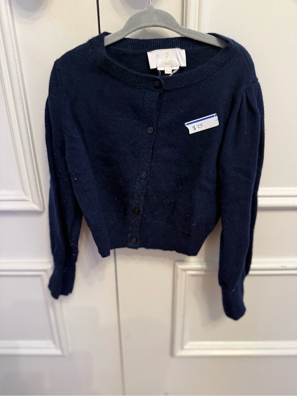 Jacadi Navy Blue Girl's Button Cardigan